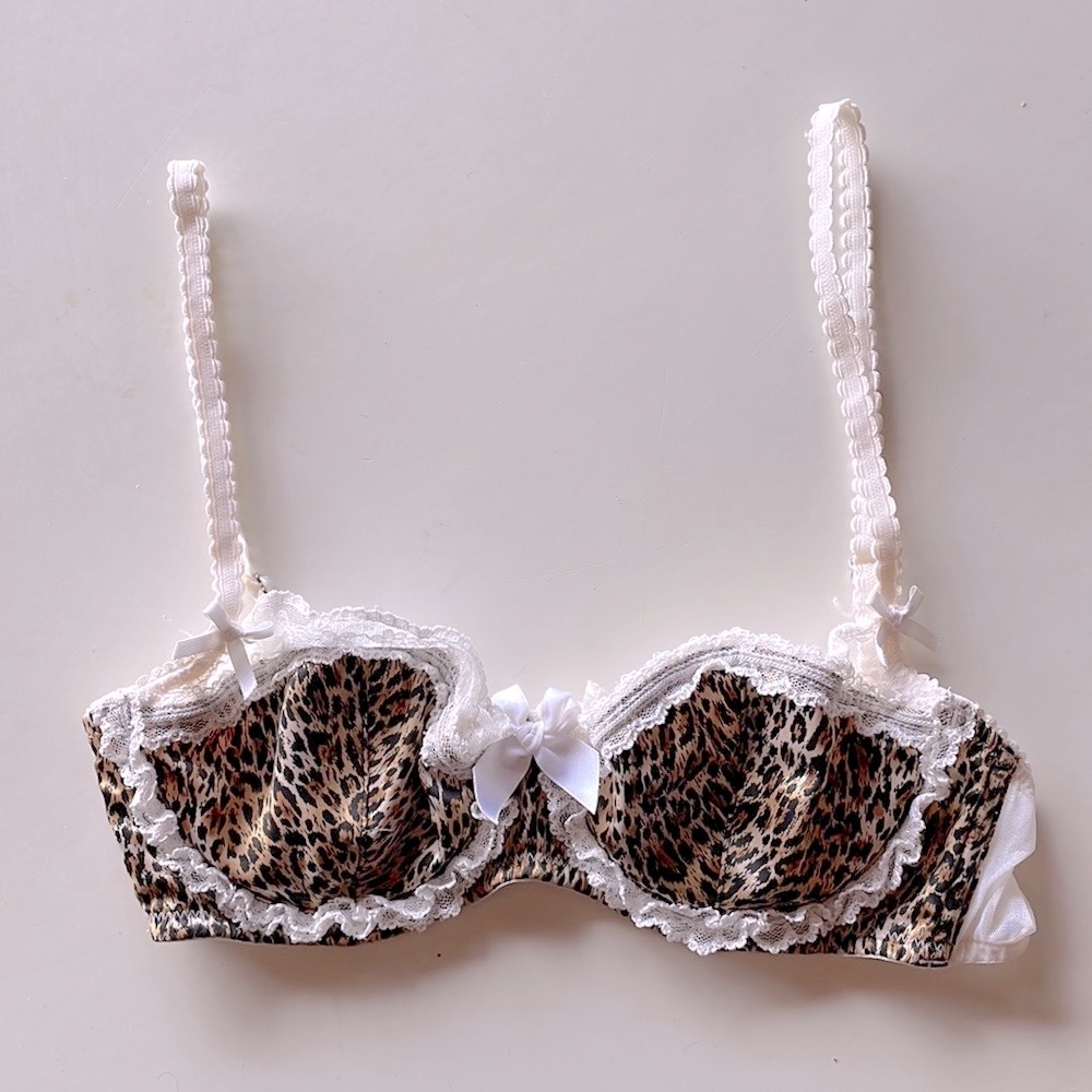 Victoria’s Secret Leopard Demi Bra 34B